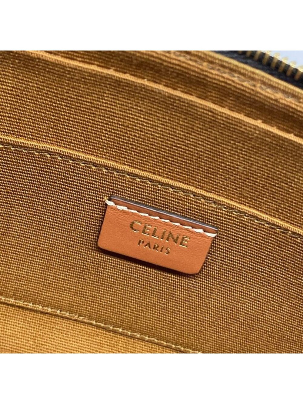 Celine Handbag Cuir Triomphe Mini Camera Tan Bag - Picture 9 of 15